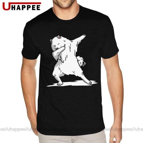 Custom Samoyed Tees Men Custom Printing Short Sleeved Ultra Cotton Crew Tee Shirts