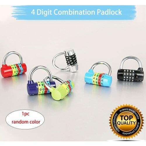Hot Sale Resettable 4 Digit Number Code Combination Padlock Security Safety Lock Password Gym Padlock Best Price