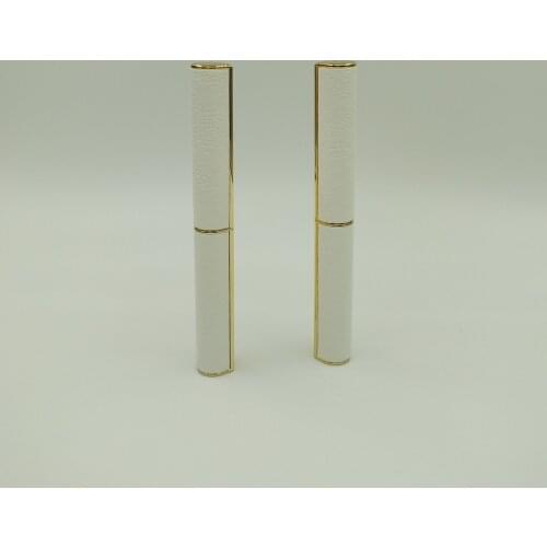 Wholesale Empty white pink red green Diamond slim leather Lipstick Tube Refillable Lip Balm Tubes 50pcs