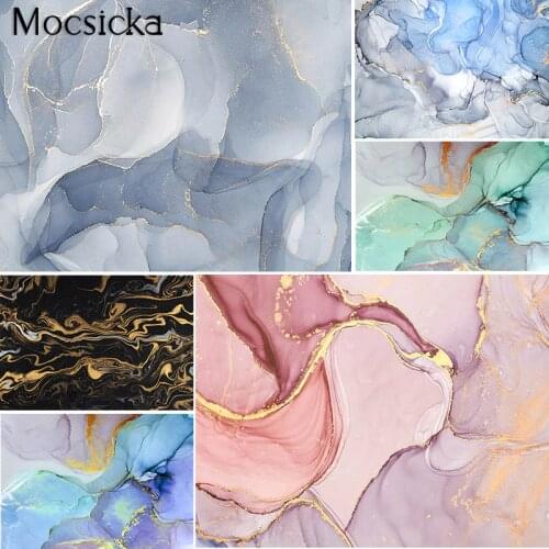 Mocsicka Marble Pattern Photography Backdrop Gradient Texture Abstract Child Baby Portrait Photoshoot Background Photo Studio