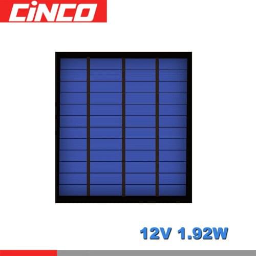 Poly Panel Solar 12V 1.92W 160mA Standard Epoxy monocrystalline Silicon DIY Battery Power Charge Module Mini Solar Cell toy