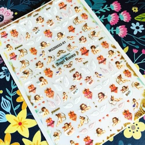 Latest 3D Nail Art Sticker Nail L-192 angel Series Nail Art Sticker Decal Tool DIY Tool