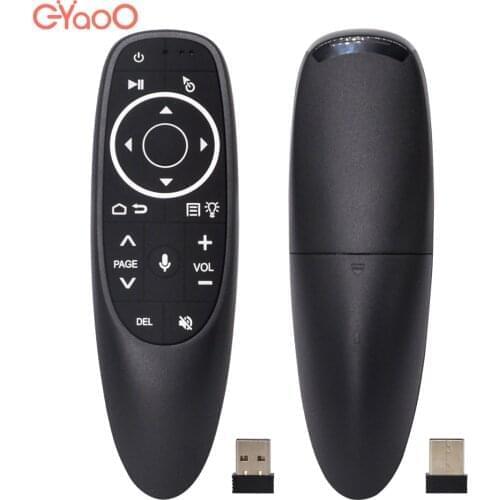 G10S Pro Air Mouse Wireless Smart Remote Backlit Voice Control 2.4G USB Receiver with Gyro Sensing for Android TV BOX Bluetooth