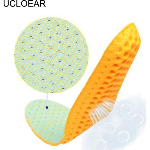 Unisex Insoles Orthotic Arch Support Sport Running Shoe Pad Active Carbon Fiber Remove Odors Insole Insert Cushion for Men Women