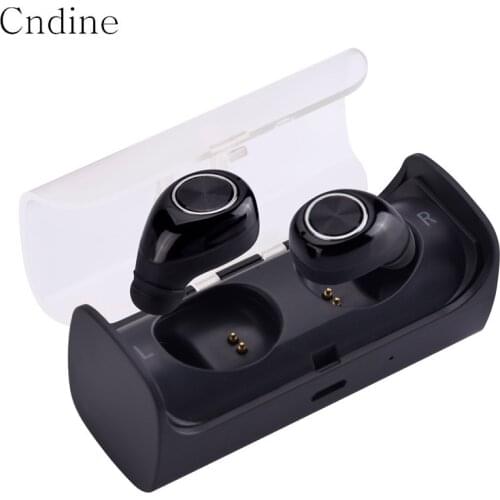 TWS Wireless Invisible Bluetooth Mini Earphone Earbud Noise Canceling Stereo Headset Bluetooth Twins Earphones with Microphone