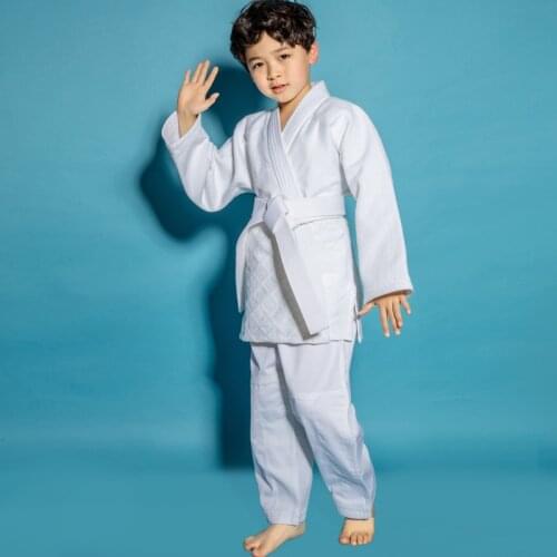 NEW 100% Cotton Men Judo Jiu Jitsu Gi Thick Uniform Set Clothes Clothing wushu kung fu kits Slub Fabrics Adults Kids Children