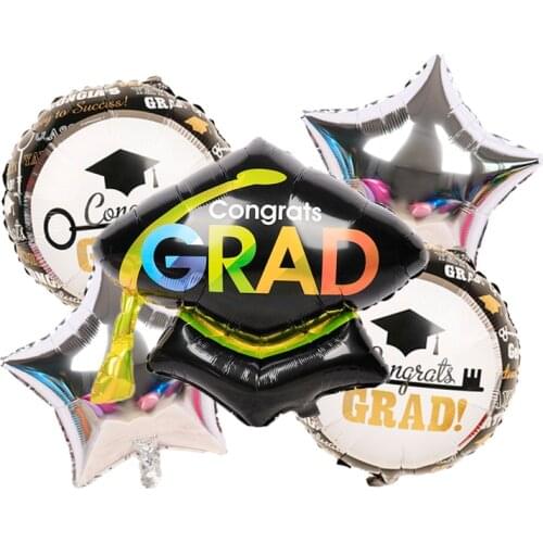 Graduation Aluminum foil Balloons school Graduation Party Decorations Supplies Congratulation Graduation 2021 Decor Globos Gift
