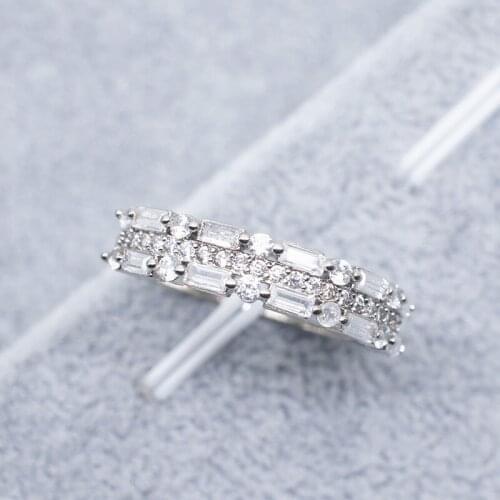Fashion Jewelry Romantic Zircon Womens Rings Girls Party Accessories Valentines Day Gifts