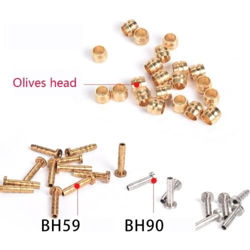 10 pairs BH59 BH90 Bicycle Brake Hose MTB Bike Hydraulic disc brake Olive Connect Insert for shimano Hydraulic disc brake cable