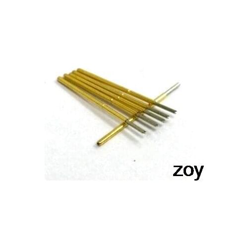 10 Pcs 0.4mm Dia Crosscut Tip Spring Test Probes P50-Q1