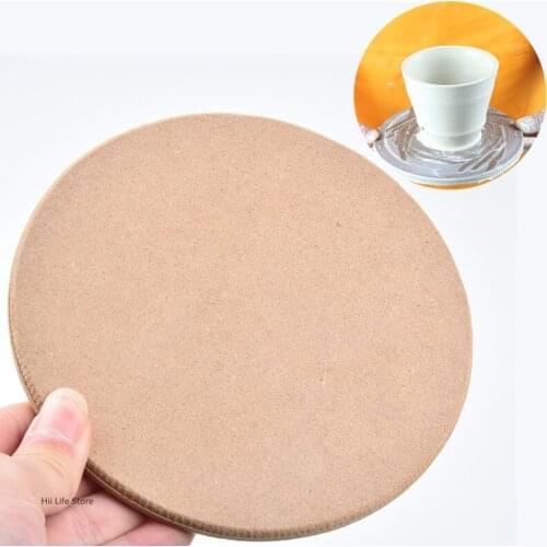 12cm Ceramic Turntable Backing Plate Circular Density Board Wood Fiber Ceramic Blank Drying Board Sculpture Model Tray