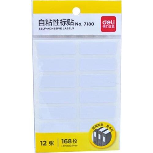 12x14 / Packaging (13 * 38mm) Student Lab Label / Library Category Sticker White Label Writer Sticker Blank Sticker Label