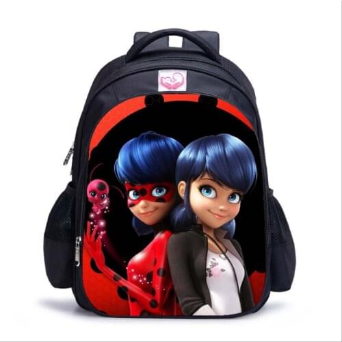 16 inch Pink Backpack Girl Printing Satchel Laptop Rucksack Backpack Student School Shoulder Bag Pencil Bag Teenager Travel