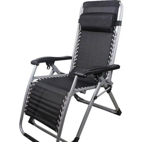 2Pcs Outdoor Folding Lounge Chair Head Cushion Breathable Headrest Pillow Mat