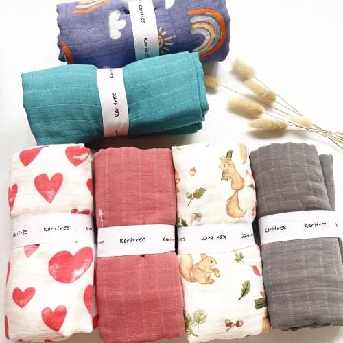 2021 Bath Towel 47Inch70% Bamboo+ 30% Cotton Baby Muslin Swaddle Blanket Wraps Newborn Big Diaper Children Kids muslin quilt