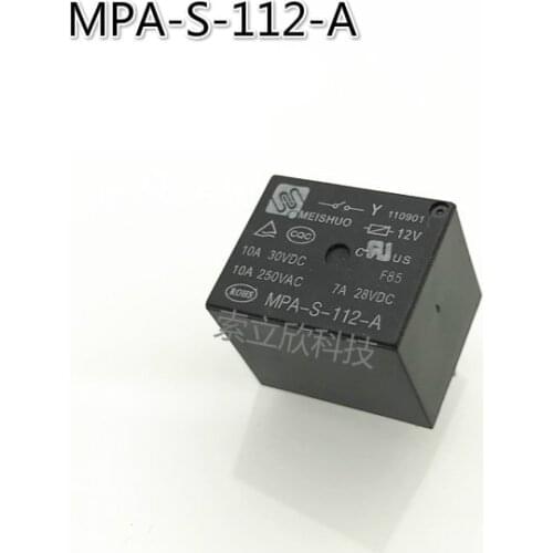 5pcs New Mpa-s-112-a 12v Frequently Open 4pin Cooker Relay
