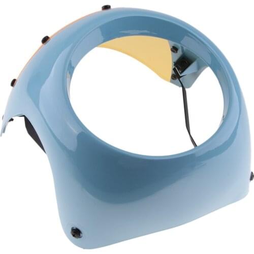 7" Headlight Retro Cafe Racer Handlebar Fairing Windshield Cover