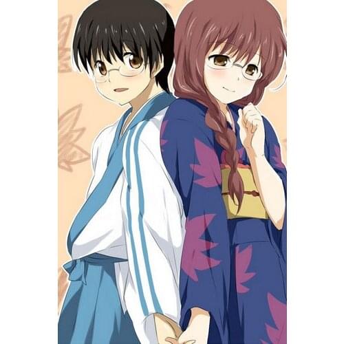 Free Shipping Gintama Shinpachi Shimura Cosplay Costume Custom Made for Halloween and Christmas