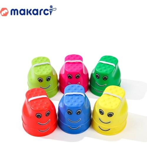 Kindergarten Stilt Childrens Balance Training Equipment Toys Outdoor Sports Smiling Face Stilt Shoes
