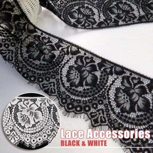 16*300cm Lace Fabric Lace Embroidered Sewing Supplies Ribbon Lace Trim Dress DIY Garment Curtains Decor Accessories