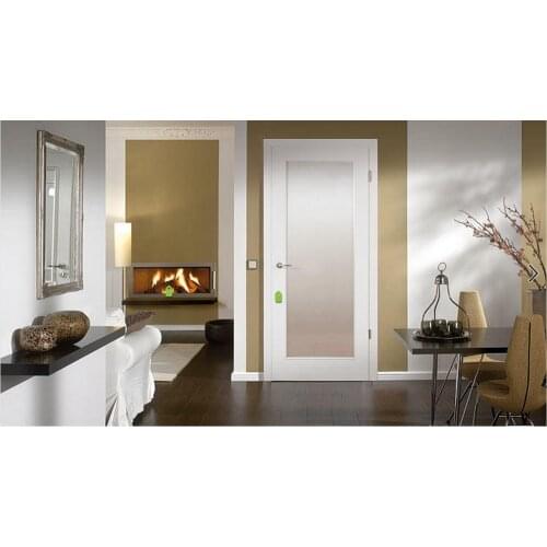 2017 hot sale highly durable shaker style square profiles solid wood door paint grade interior wood door closet doors ID1606009