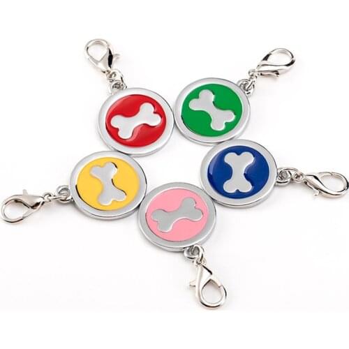 2pcs Zinc Alloy Knitting Stitch Markers Bone Enamel Sewing Crochet Stitch Lock Locking Markers DIY Keychain Making Supplies 25mm