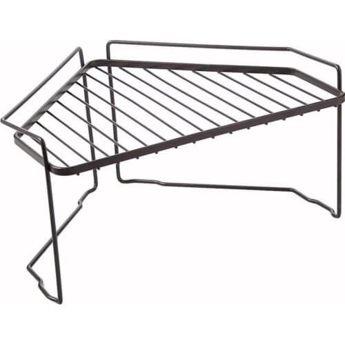Can be superimposed triangle metal kitchen organizer cookware finishing rack save space hollow design bathroom etagere