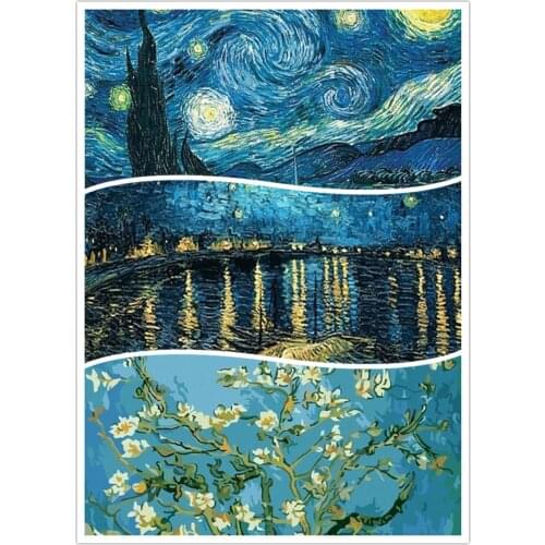 DIY 5D Diamond Painting Van Gogh Starry Night Cross Stitch Kit Full Embroidery Anime Mosaic Art Rhinestone Decoration Picture