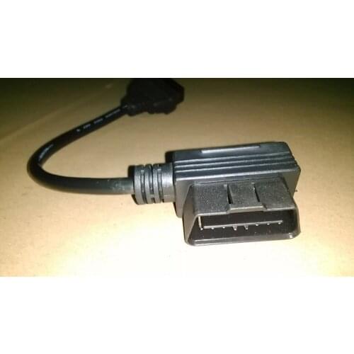 Wholesale Retail 30cm 50pcs OBD II OBD2 16Pin Male To Female Extension Cable Adapter Connector