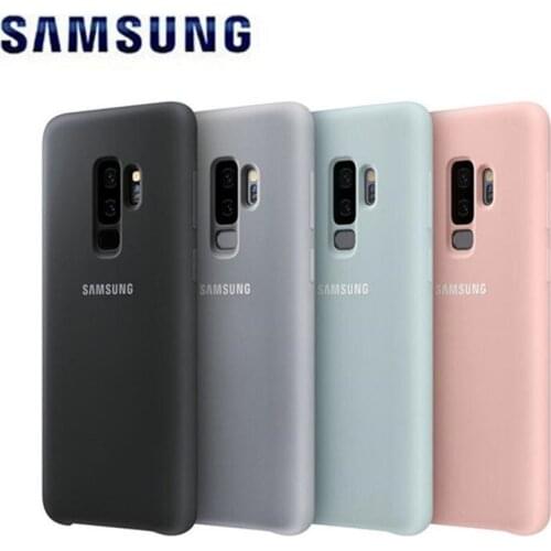 Original Samsung Galaxy S9 S9 PLUS S9+ TPU Cover Liquid Silicone Case Soft-Touch Back Protective Casing