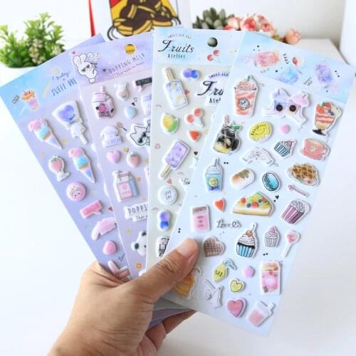 Cartoon 1pcs/1lot Jelly/milk diary deco Planner Stickers/note sticker/message sticker/Decoration Label/wholesale
