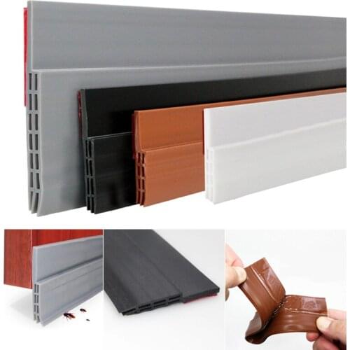 Door Draft Stopper Self Adhesive Soundproof Bottom Weather Stripping Under Door Seal For Home Bedroom XHC88