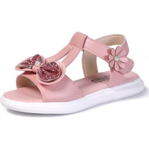 Skoex Childrens Sandals 2020 New Girls Fashion Sandals Summer Shoes Female Students Breathable Wear Comfortable Princess Shoes