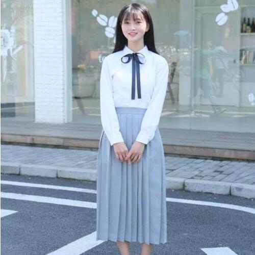 Japanese School Uniform Suit Female Girl British College Wind Sailor Set Senior High School Graduation Photo Student Wear H2424
