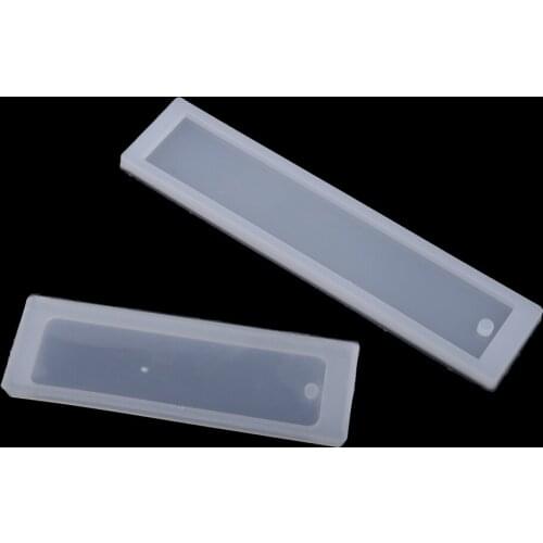Silicone Mould, Rectangle DIY Bookmark Resin Polymer Clay Jewelrr Mold DIY Apparel Sewing Craft Projects