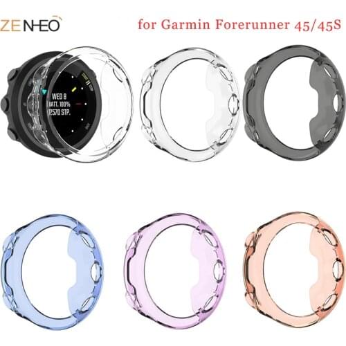 TPU protector Case For Garmin forerunner 45 45S smart watch Accessories For Garmin forerunner 45 45S Protective soft Shell