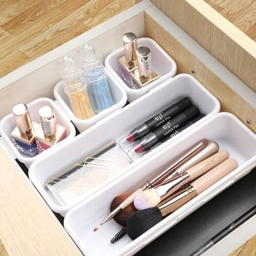 Creative household products plastic storage drawer type free combination separation cosmetic storage box