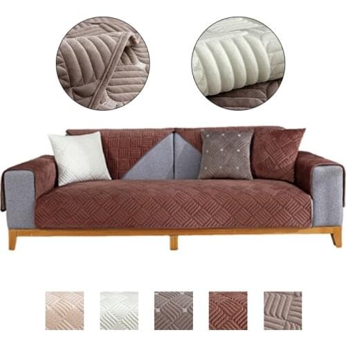 High Quality Winter Plush Sofa Cover All-inclusive Non-slip Modern Protection Sofa Cushion Cover for Living Room Home Decoration