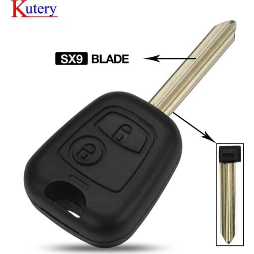 Kutery Replacement Remote Car Key Shell Case Cover For Peugeot Partner Expert Boxer SX9 For Citroen C-Elysee With SX9 Blade