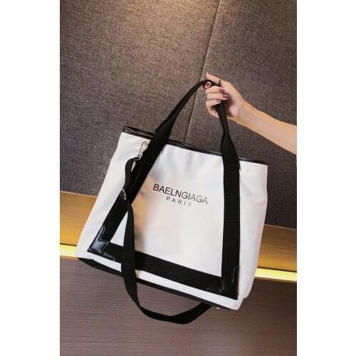 2020 New Fashion Trend Ladies One-shoulder Canvas European and American Fashion Large-capacity Handbag Luxury Female Bag