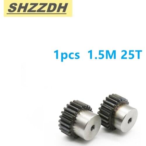 1pcs 1.5 modular belt gear 25 tooth inner hole 10mm 1.5 mold gear spur gear material carbon steel 45 steel