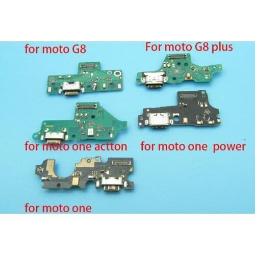 1PCS USB Charging Port Dock Charger Charge Connector Flex Cable For Motorola Moto G8 Plus One Actton Power