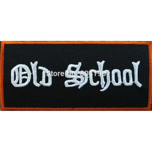 3.93" OLD SCHOOL Music Rock Band Biker Vest Embroidered IRON ON and SEW ON Patch Heavy Metal Custom patch