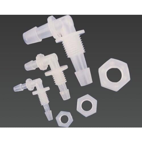 5~200Pcs Hex Nut PP Elbow Connectors M6~G1/2 To 2.4-11.1mm AquariumTank Air Pump Tube Joints Irrigation Hose Fittings