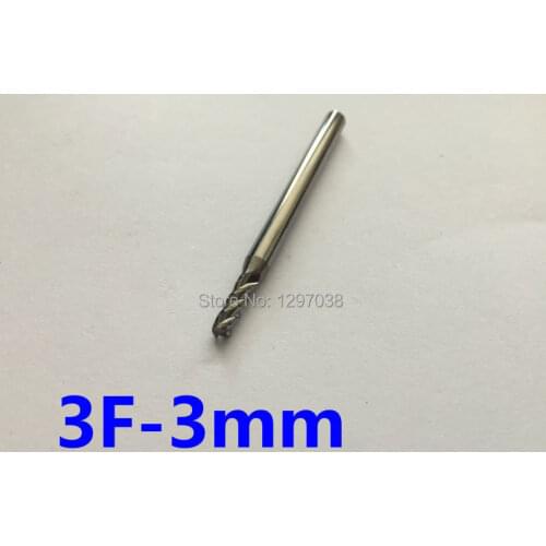 5pcs 3Flutes 1mm/1.5mm/2mm/2.5mm/3mm/4mm/5mm/6mmTungsten steel milling cutter for aluminum , CNC Lathe Tool router bits hrc45-50