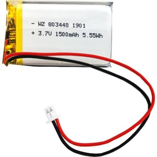 803448-1500mah3.7v lithium polymer battery intercom beauty equipment