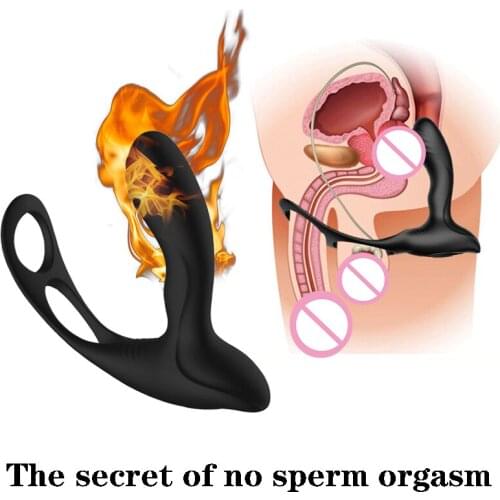 Vibrating Prostate Massager Men Anal Plug Remote Control Anal Vibrator Powerful Motors Patterns Butt Silicone Sex Toys for Adult