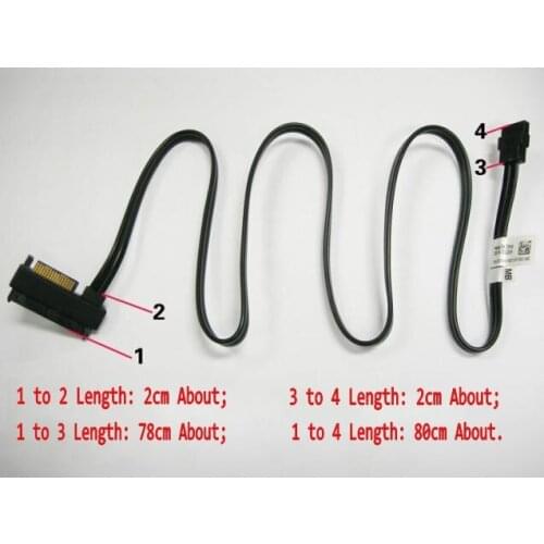 Free Shipping High Quality 7Pin-29Pin SATA to SAS(SFF-8482)+SATA Power SAS/SATA3.0 III Support 6Gb/s Data Cable 80cm