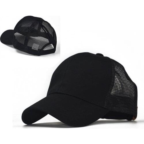 1Pcs Baseball Cap Men Snapback Mesh Caps Women Hats For Men Casual Black Adjustable New Sun Hat Trucker
