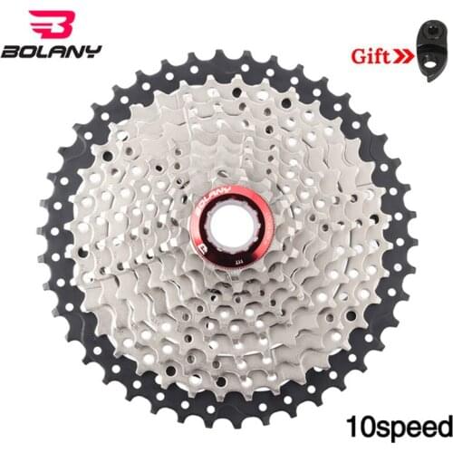 BOLANY cassete 10 velocidade MTB Bike cassette 10 speed Mountain Bike 11-40/42/46/50T Sprocket Derailleur Fit Shimano/SRAM